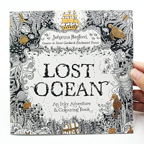Johanna Basford Elveszett Óceán – Felnőtt színező könyv angol borítóval