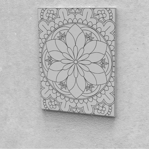 Kreatív festés maradék festékek felhasználásához mandala 6