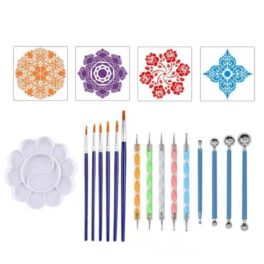 Kreatív 20 darabos Mandala Pontozó pöttyöző szett