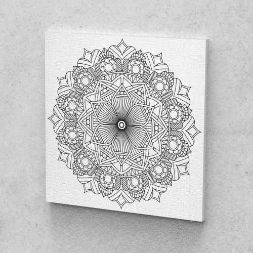 Kreatív festés maradék festékek felhasználásához mandala minta 6