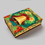 Csengettyűs fa doboz gyémántszemmel díszíthető