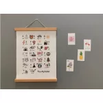 30 cm-es mágneses keret fekete színben