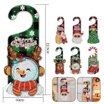 Karácsonyi ajtódísz - Gyémántszemes kirakó Rénszarvas