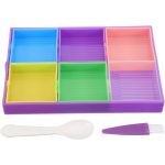 Négyzet alakú tálcák gyémántszemes kirakóhoz random színben