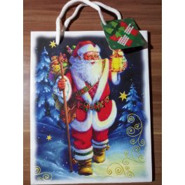 Ajándéktáska Mikulás figurával