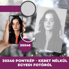   Pontkép saját fotóból – Pontozd a saját remekműved 30x40 cm keret nélkül