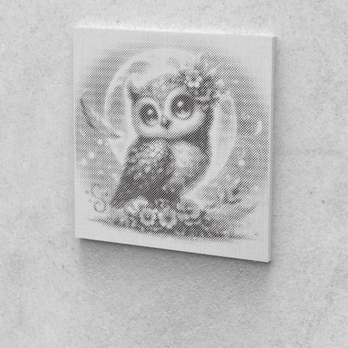 Kis Bagoly PontKép Készlet Pöttyöző készlet 20x20 cm