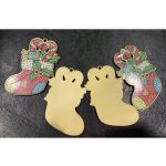 Mikulás Hóember Ünnepi gyémántszemes kirakó kulcstartók 