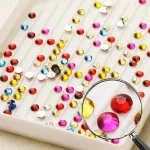 10 db-os karácsonyi gyémántszemes kirakó kulcstartók 