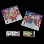 Mikulásos és Hóember gyémántszemes kirakó gyerekeknek 2 db 20x20 cm