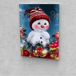 Kicsi hóember festés számok alapján kreatív készlet 30x40