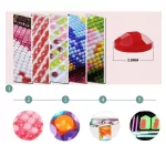 Rózsaszín póni gyémántszemes kirakó gyerekeknek kerettel