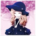 Kék kalapos lány gyémántszemes kirakó gyerekeknek 