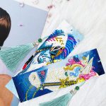 Lovas könyvjelzők gyémántszemes kirakó kreatív szett