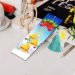 Ünnepi könyvjelzők gyémántszemes kirakó kreatív szett 4 könyvjelzővel