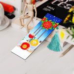 Ünnepi könyvjelzők gyémántszemes kirakó kreatív szett 4 könyvjelzővel