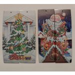 Ünnepi könyvjelzők gyémántszemes kirakó kreatív szett 4 könyvjelzővel