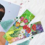 Virágos könyvjelzők gyémántszemes kirakó kreatív szett