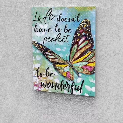 Pillangós plakát festés számok alapján kreatív készlet keret nélkül 40x50