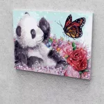 Panda festés számok alapján kreatív készlet keret nélkül 40x50