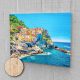 Fa alapú Cinque Terre festés számok alapján kreatív készlet 40x50