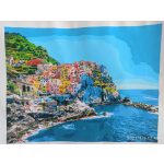 Cinque Terre festés számok alapján kreatív készlet 40x50