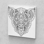 Kifestők szünidőre két vászon festékekkel ecsetekkel kreatív festés szettben 12