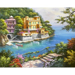 Sétány a torkolatnál Négyzet alakú Gyémántszemes kirakó 30x40 Sétány a torkolatnál Négyzet alakú Gyémántszemes kirakó 30x40
