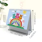 2026-os DIY Gyémántszemes Asztali Naptár –Baglyos