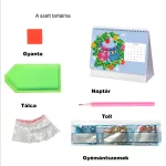 2026-os DIY Gyémántszemes Asztali Naptár –Baglyos