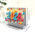 2026-os DIY Gyémántszemes Asztali Naptár –Díszes feliratos