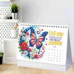 2026-os DIY Gyémántszemes Asztali Naptár –Díszes feliratos