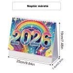 2026-os DIY Gyémántszemes Asztali Naptár –Hónak nevek a képeken