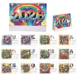 2026-os DIY Gyémántszemes Asztali Naptár –Hónak nevek a képeken