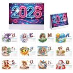 2026-os DIY Gyémántszemes Asztali Naptár –Babás