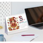 2026-os DIY Gyémántszemes Asztali Naptár –Babás