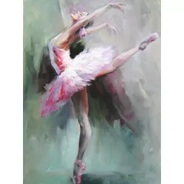   Balerina festés számok alapján kreatív készlet kerettel 30x40