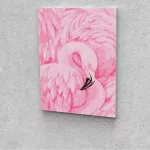 Rózsaszín flamingó festés számok alapján kreatív készlet 30x40