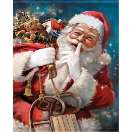   Csendes mikulás festés számok alapján kreatív készlet kerettel