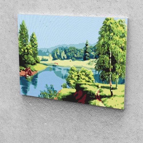 Patak festés számok alapján kreatív készlet kerettel 30x40