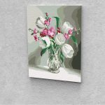 Csokor tulipánnal festés számok alapján kreatív készlet 30x40