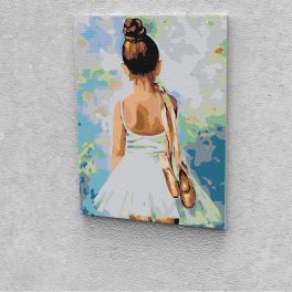   Ifjú balerina festés számok alapján kreatív készlet 30x40