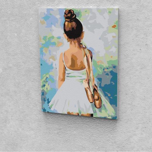 Ifjú balerina festés számok alapján kreatív készlet 30x40