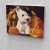 Halloweeni kutya festés számok alapján kreatív készlet kerettel