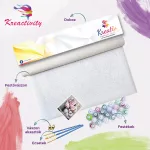 Kacsintó Mikulás festés számok alapján kreatív készlet 30x40