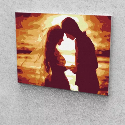 Szerelem  festés számok alapján kreatív készlet keret nélkül