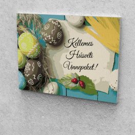   Kellemes Húsvéti Ünnepeket festés számok alapján kreatív készlet keret nélkül 40x50