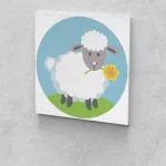 Húsvéti bárány számfestő készlet gyermekeknek 20x20