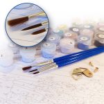 Afrika festés számok alapján kreatív készlet kerettel