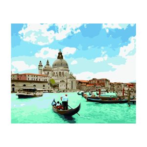 Gondola festés számok alapján kreatív készlet kerettel Gondola festés számok alapján kreatív készlet kerettel